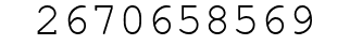 Number 2670658569.