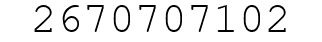 Number 2670707102.