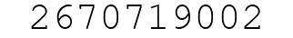 Number 2670719002.