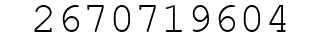 Number 2670719604.