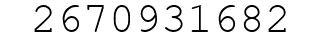 Number 2670931682.