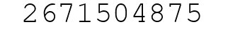 Number 2671504875.