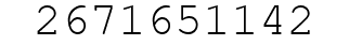 Number 2671651142.