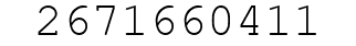 Number 2671660411.