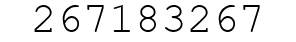 Number 267183267.