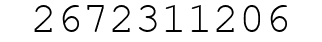Number 2672311206.