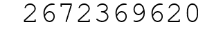 Number 2672369620.
