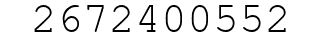 Number 2672400552.