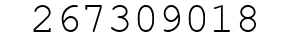 Number 267309018.