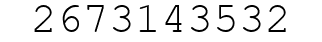 Number 2673143532.
