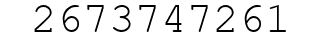Number 2673747261.