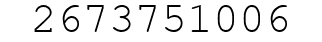 Number 2673751006.
