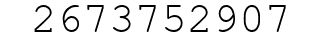Number 2673752907.