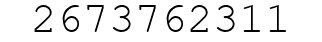 Number 2673762311.