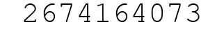 Number 2674164073.