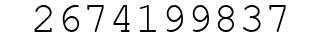 Number 2674199837.