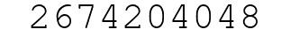 Number 2674204048.