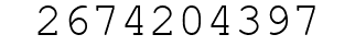 Number 2674204397.