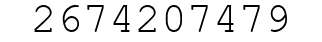 Number 2674207479.