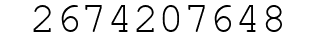 Number 2674207648.