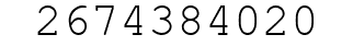 Number 2674384020.