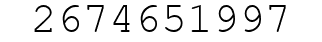 Number 2674651997.