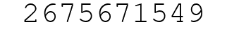 Number 2675671549.