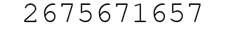 Number 2675671657.