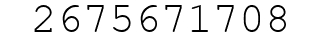 Number 2675671708.