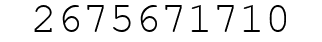 Number 2675671710.