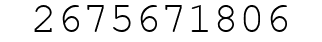 Number 2675671806.