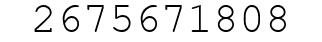 Number 2675671808.