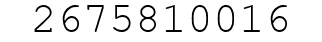 Number 2675810016.