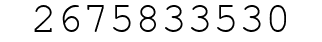 Number 2675833530.