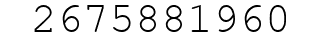 Number 2675881960.