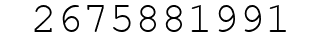 Number 2675881991.