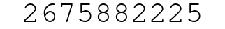 Number 2675882225.