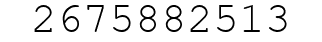 Number 2675882513.