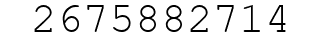 Number 2675882714.