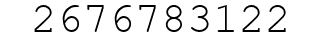 Number 2676783122.