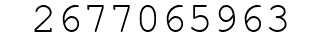 Number 2677065963.