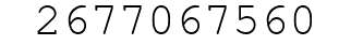 Number 2677067560.