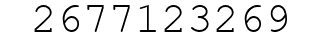 Number 2677123269.