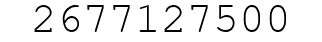 Number 2677127500.