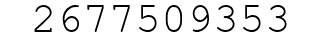 Number 2677509353.
