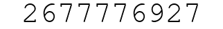 Number 2677776927.