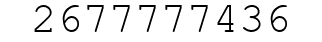 Number 2677777436.