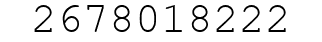 Number 2678018222.