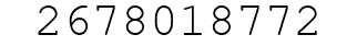 Number 2678018772.
