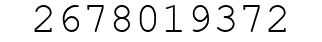 Number 2678019372.